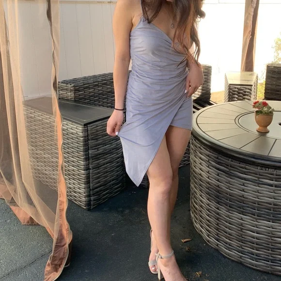 Windsor | Dresses | Windsor Lavender Velvet Soft Asymmetrical Dress |  Poshmark